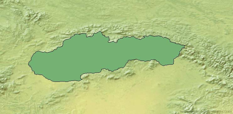 Slovakia Map Outline