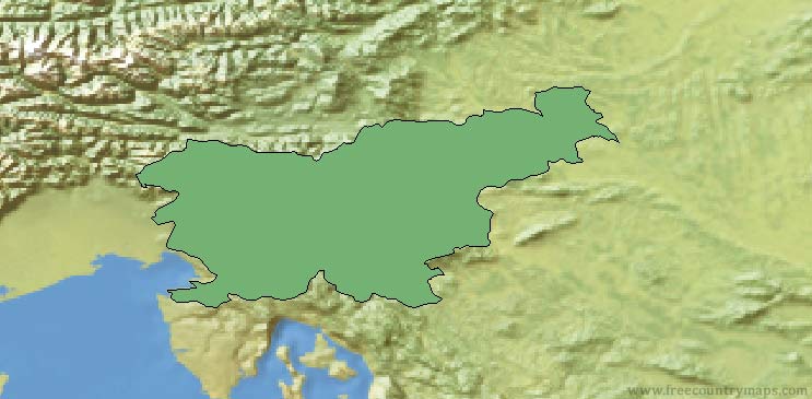 Slovenia Map Outline