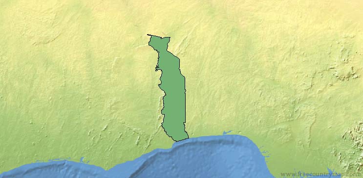 Togo Map Outline