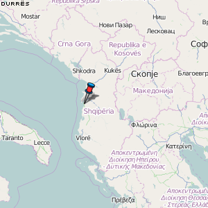Durrës Karte Albanien