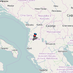 Peqin Karte Albanien
