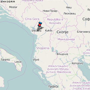 Shkodra Karte Albanien