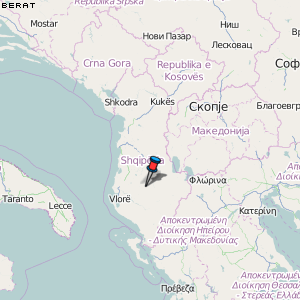 Berat Karte Albanien