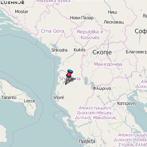 Lushnjë Karte Albanien