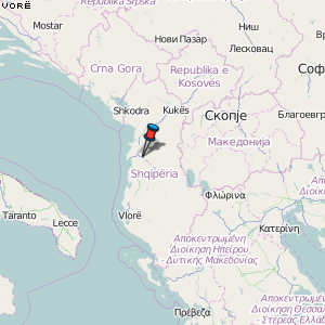 Vorë Karte Albanien