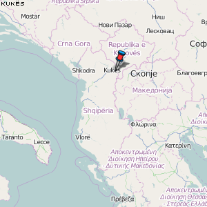 Kukës Karte Albanien