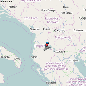 Gramsh Karte Albanien