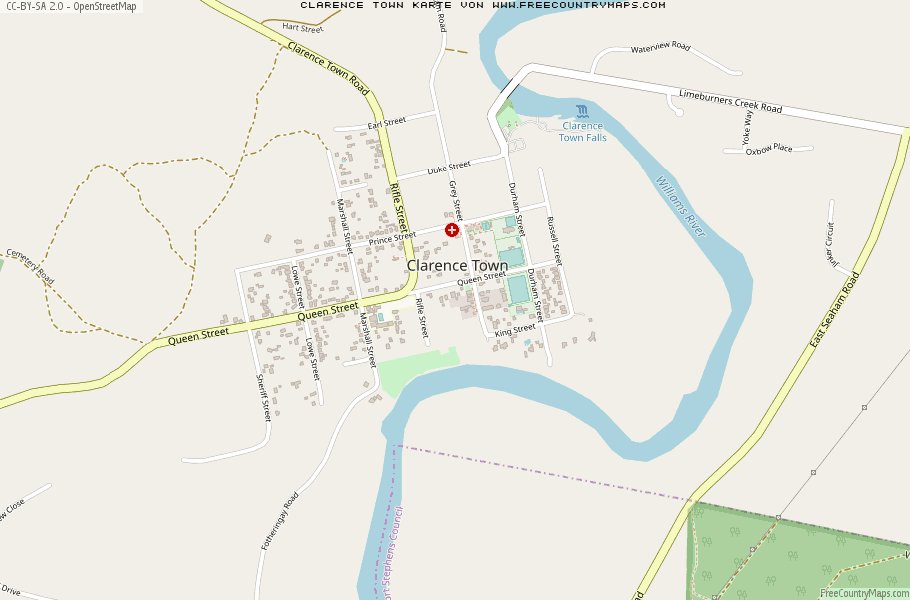 Karte Von Clarence Town Australien