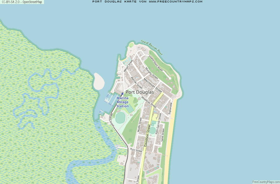 Karte Von Port Douglas Australien