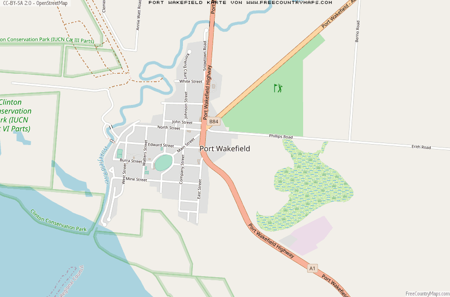 Karte Von Port Wakefield Australien