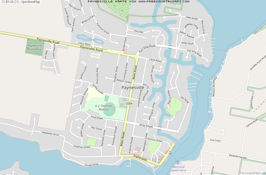 Karte Von Paynesville Australien