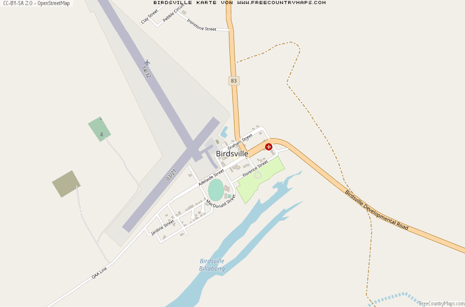 Karte Von Birdsville Australien
