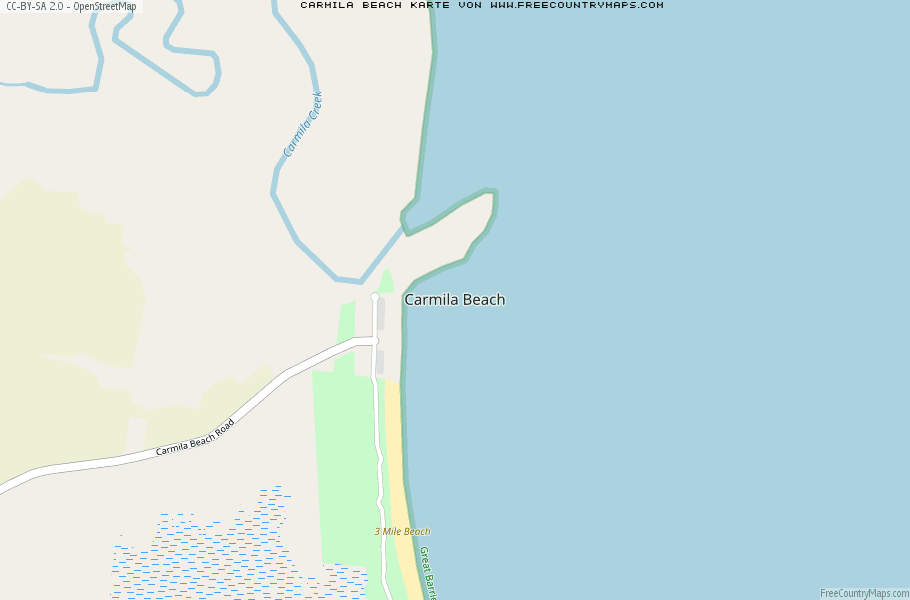 Karte Von Carmila Beach Australien