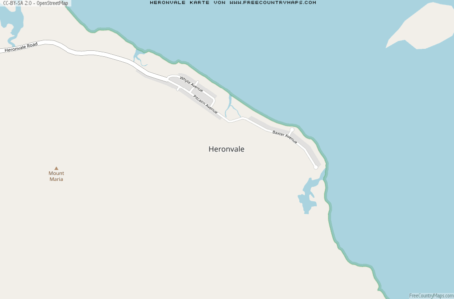 Karte Von Heronvale Australien