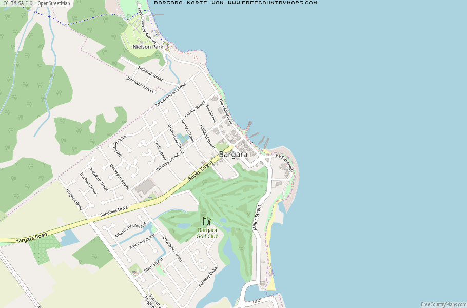 Karte Von Bargara Australien