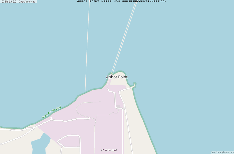 Karte Von Abbot Point Australien