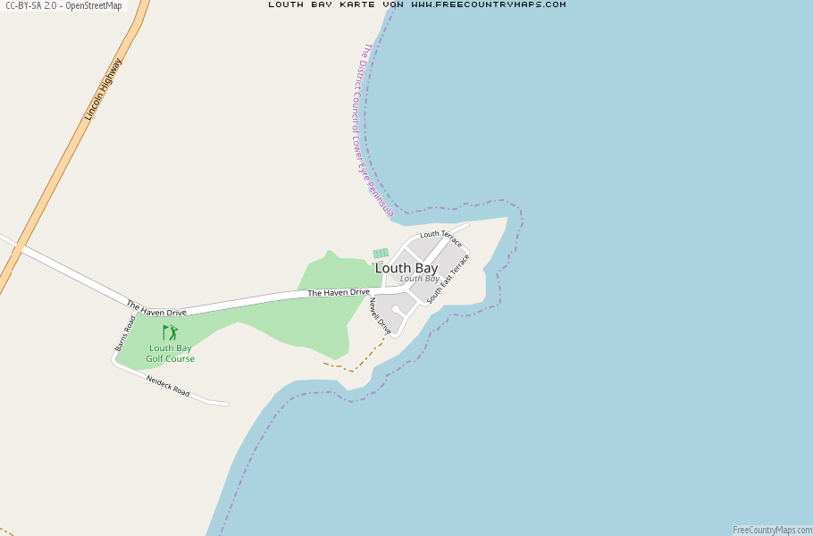 Karte Von Louth Bay Australien