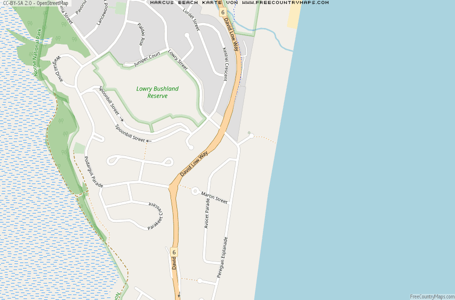 Karte Von Marcus Beach Australien