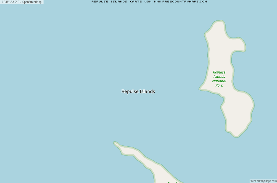 Karte Von Repulse Islands Australien
