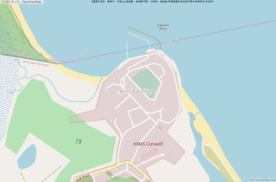 Karte Von Jervis Bay Village Australien