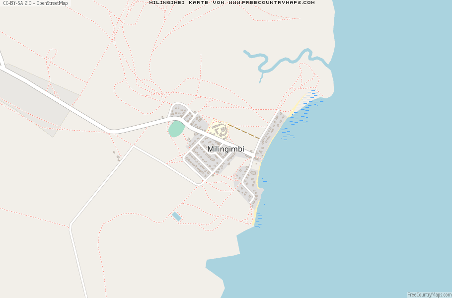 Karte Von Milingimbi Australien