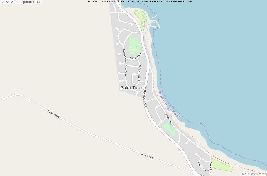 Karte Von Point Turton Australien