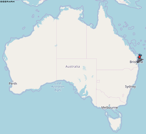Beerwah Karte Australien