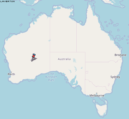 Laverton Karte Australien
