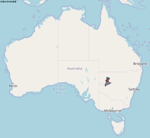 Menindee Karte Australien