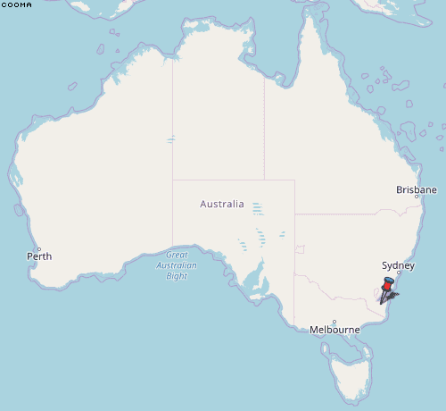 Cooma Karte Australien
