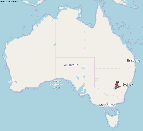 Ardlethan Karte Australien