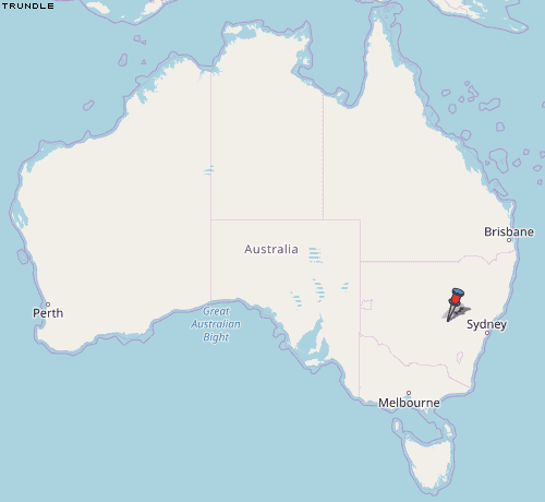 Trundle Karte Australien