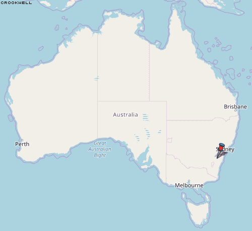 Crookwell Karte Australien