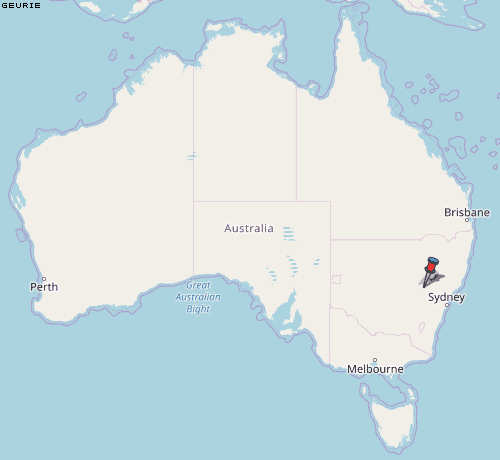 Geurie Karte Australien
