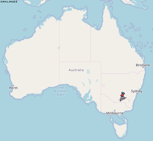 Oaklands Karte Australien