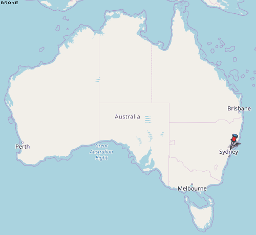 Broke Karte Australien