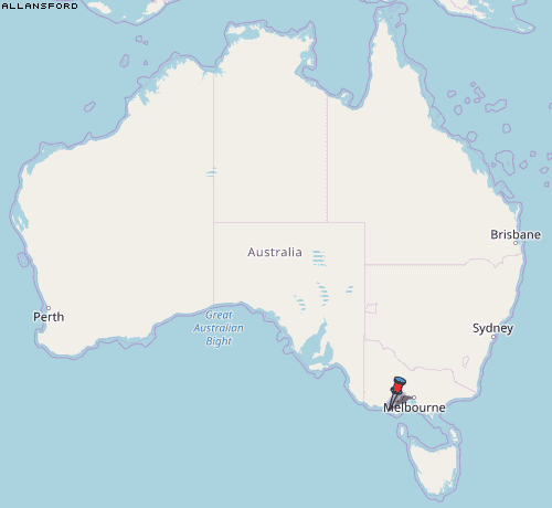 Allansford Karte Australien