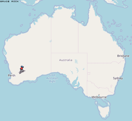 Bruce Rock Karte Australien