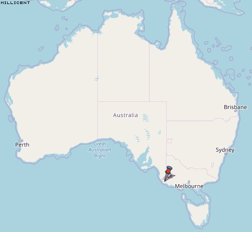 Millicent Karte Australien