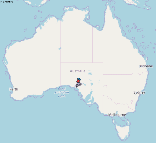 Penong Karte Australien
