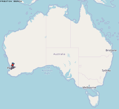 Preston Beach Karte Australien