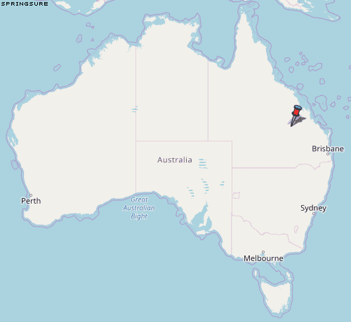 Springsure Karte Australien