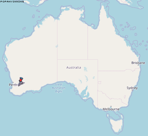 Popanyinning Karte Australien