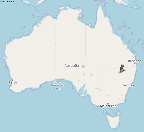 Walgett Karte Australien