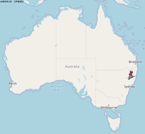 Werris Creek Karte Australien