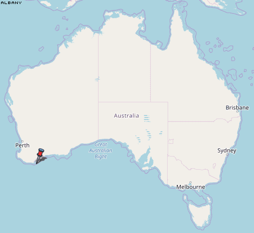 Albany Karte Australien