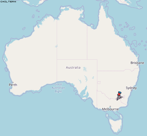 Chiltern Karte Australien