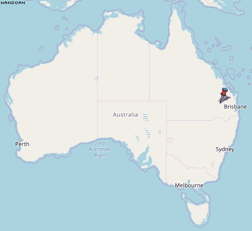 Wandoan Karte Australien