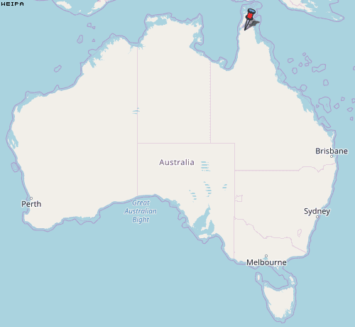 Weipa Karte Australien