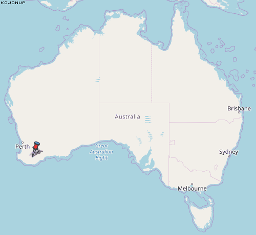 Kojonup Karte Australien